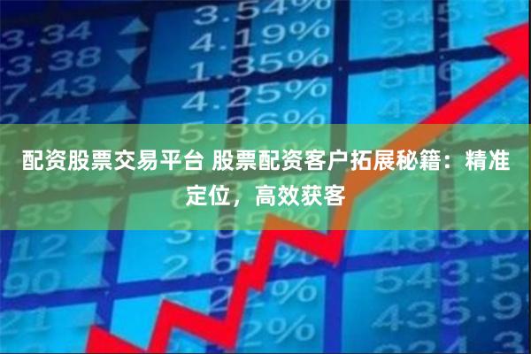 配资股票交易平台 股票配资客户拓展秘籍：精准定位，高效获客